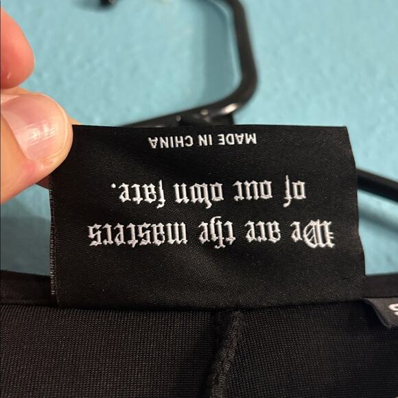 Killstar Courtney Dress Black Heart with White Trim Peter Pan Collar Size S - Picture 5 of 9